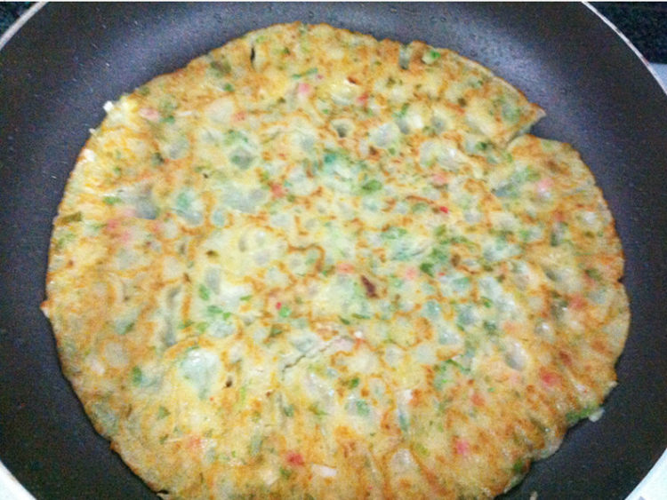 芹香泡菜饼步骤8