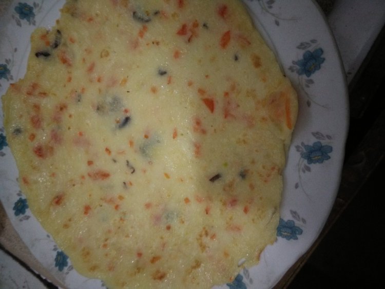 红椒木耳煎饼步骤6