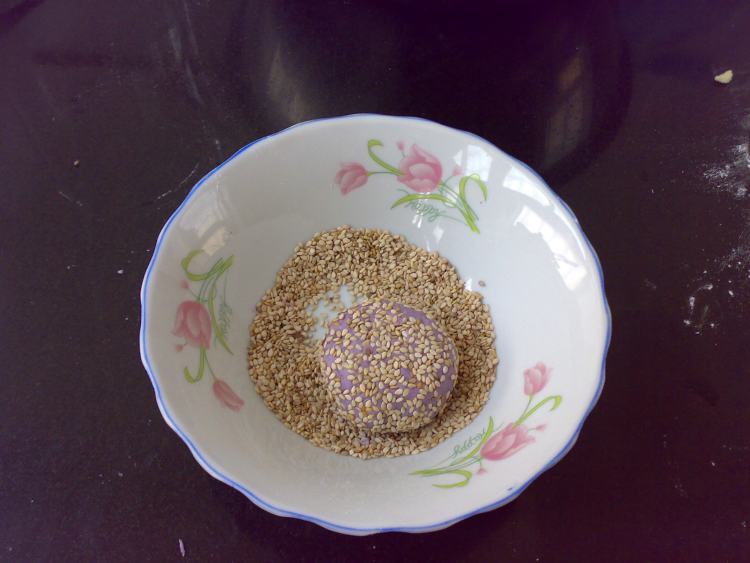 芝心紫薯饼步骤6