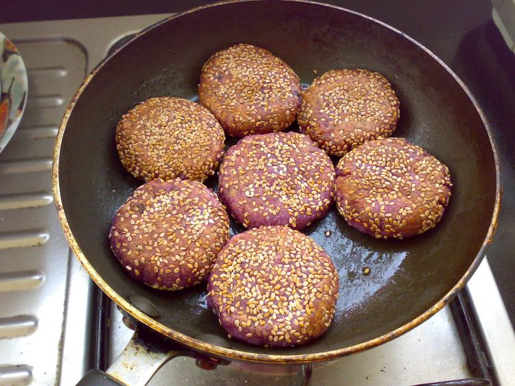 芝心紫薯饼步骤9