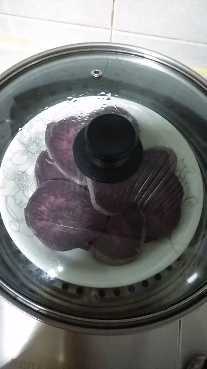 煎紫薯饼步骤3