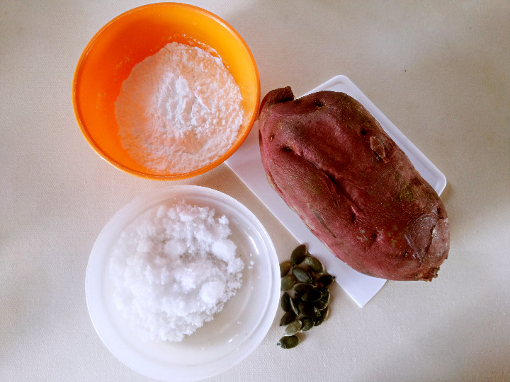 红薯糯米饼步骤1