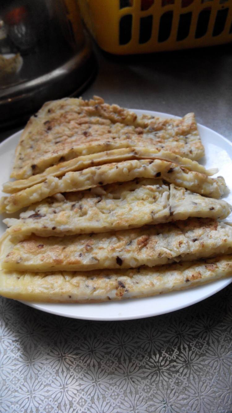香菇鸡蛋煎饼步骤12