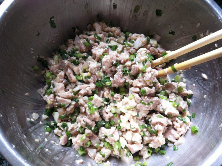 咸肉香煎馅饼步骤14