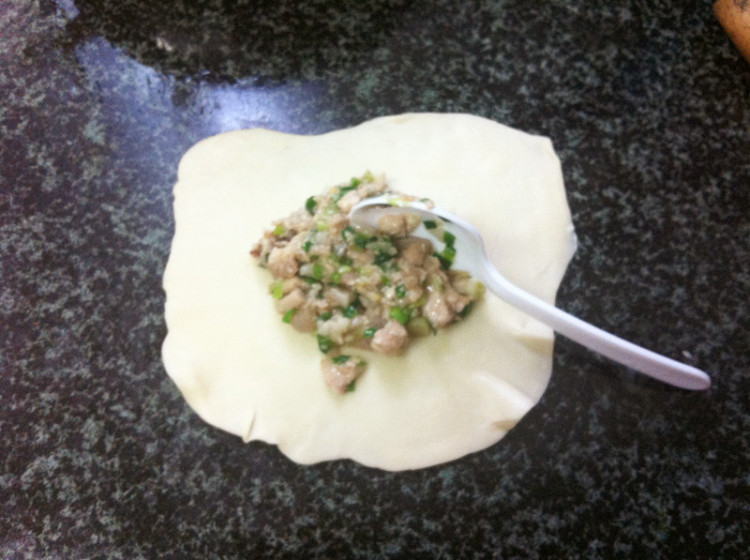 咸肉香煎馅饼步骤17