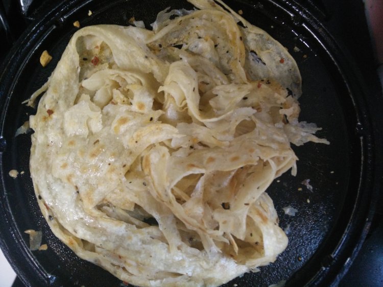 烧烤味手抓饼步骤14