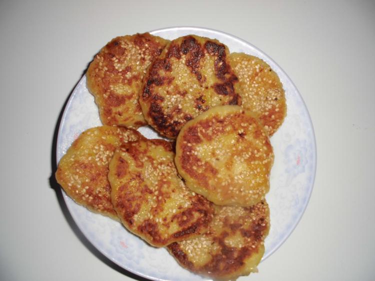 水煎南瓜饼步骤8