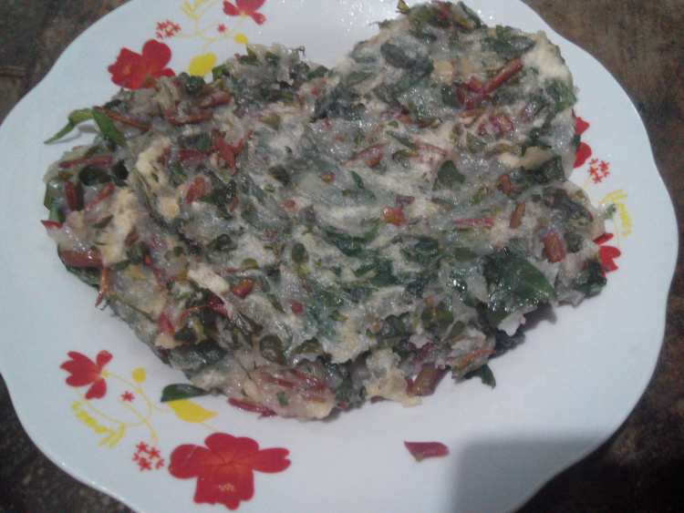 马齿苋菜饼步骤6