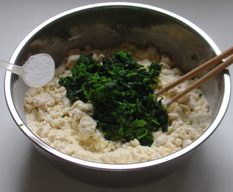 菠菜玉米面饼步骤8