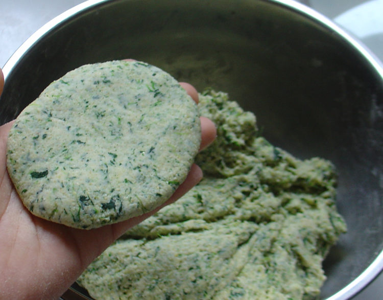 菠菜玉米面饼步骤13