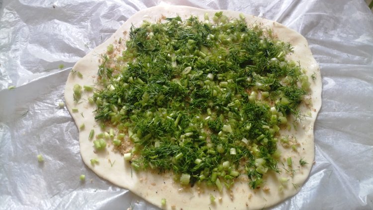 茴香千层饼步骤6