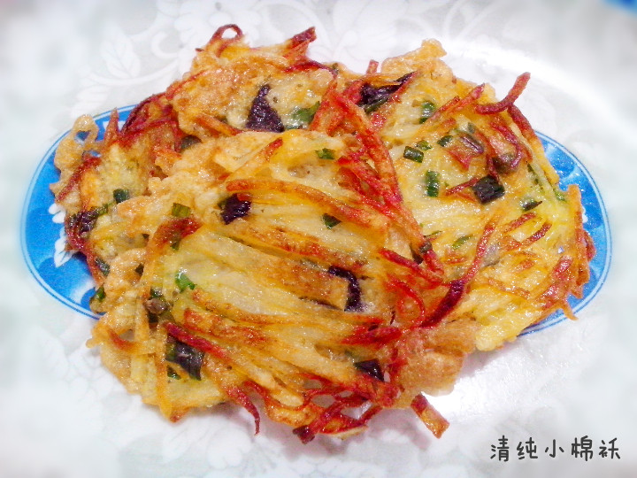 葱香海苔土豆煎饼步骤11