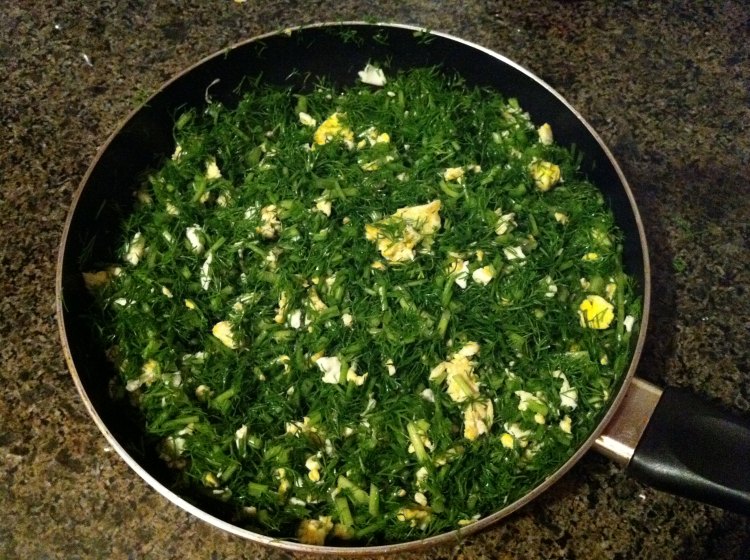 茴香鸡蛋菜饼步骤3