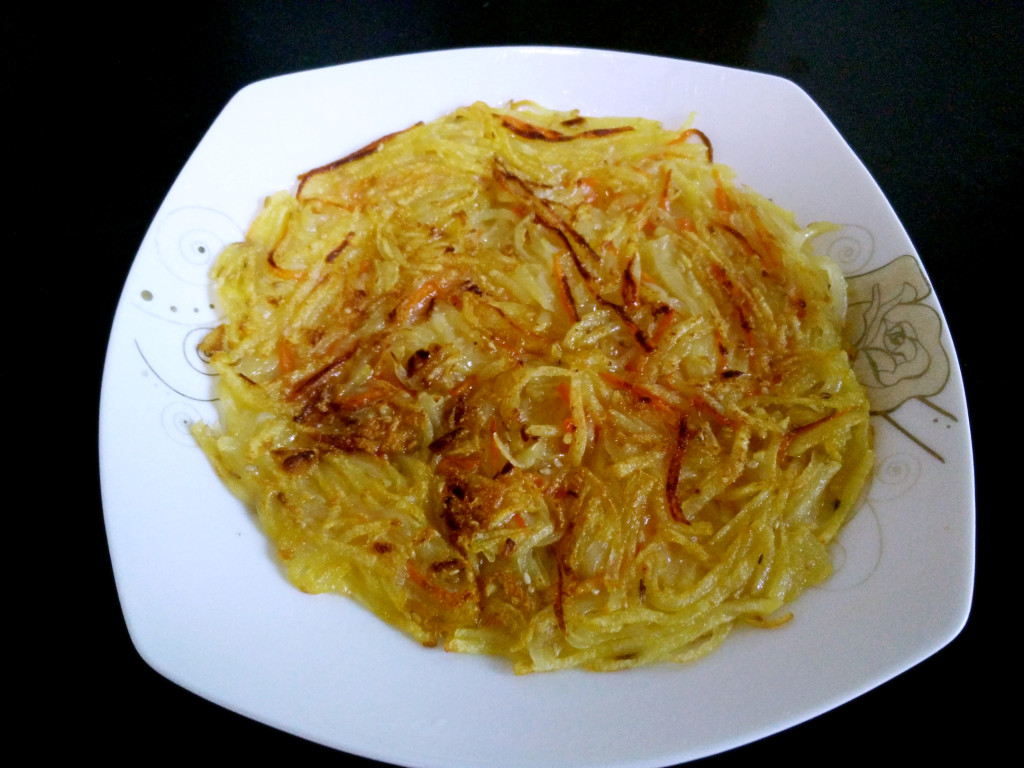 煎土豆丝饼步骤11