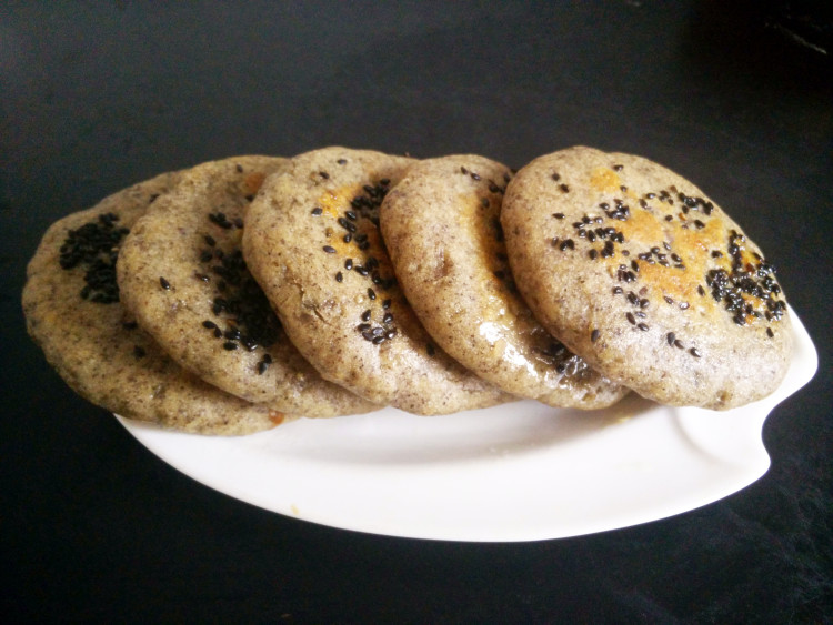 白糖黑芝麻杂粮饼步骤12