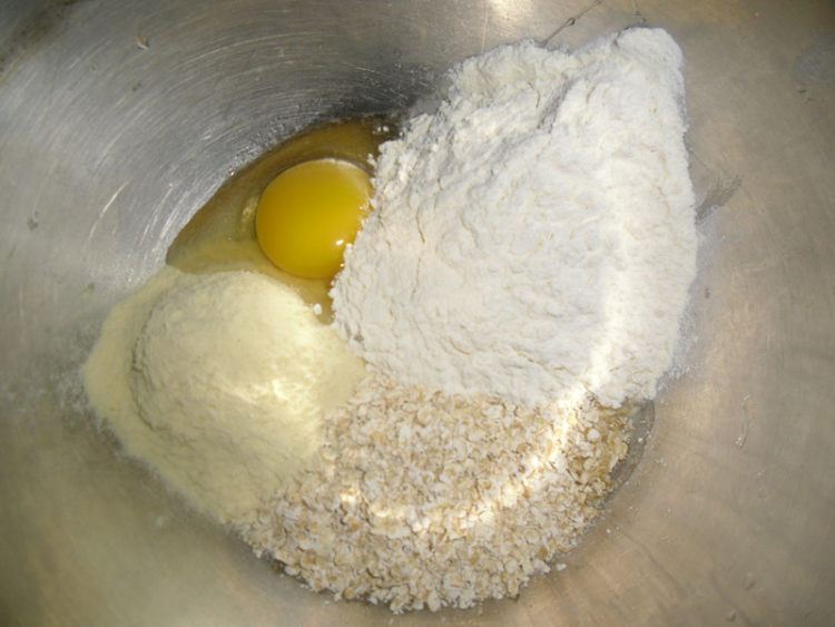 燕麦豆奶软饼步骤1