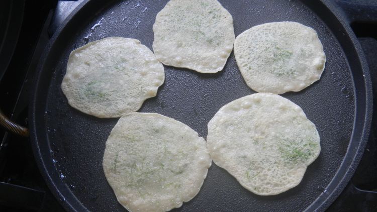 苔菜煎饼步骤7
