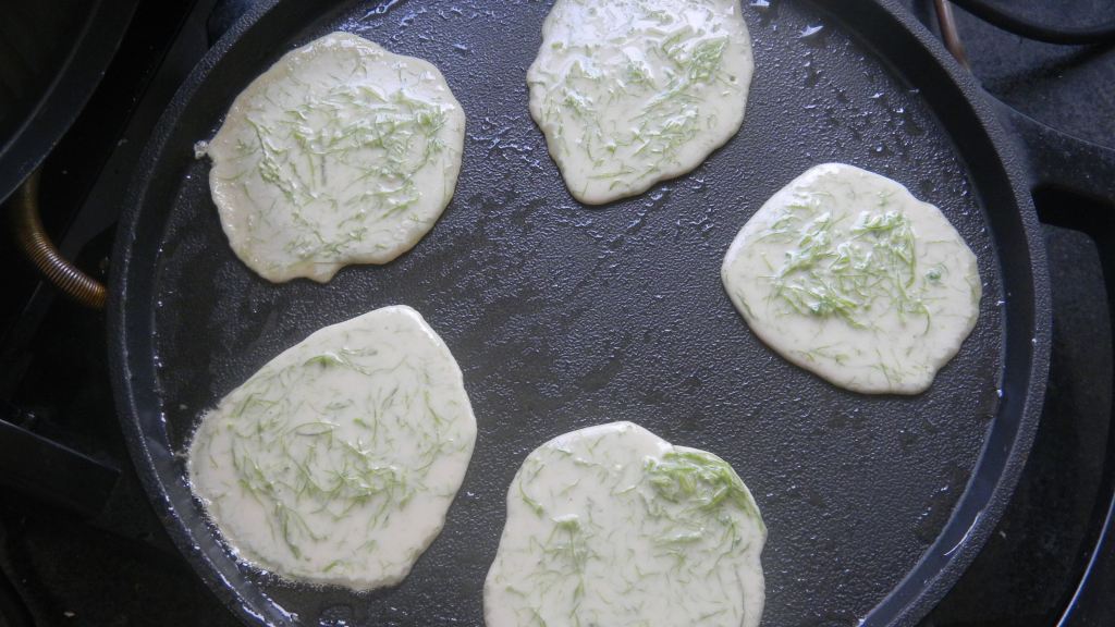 苔菜煎饼步骤6