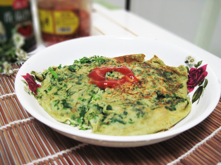 香菜鸡蛋饼步骤9
