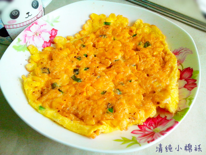 葱香玉米鸡蛋饼步骤9