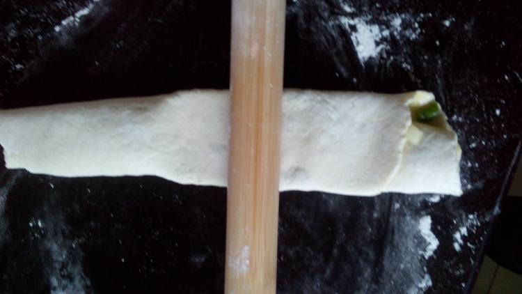葱油芝麻薄饼步骤7