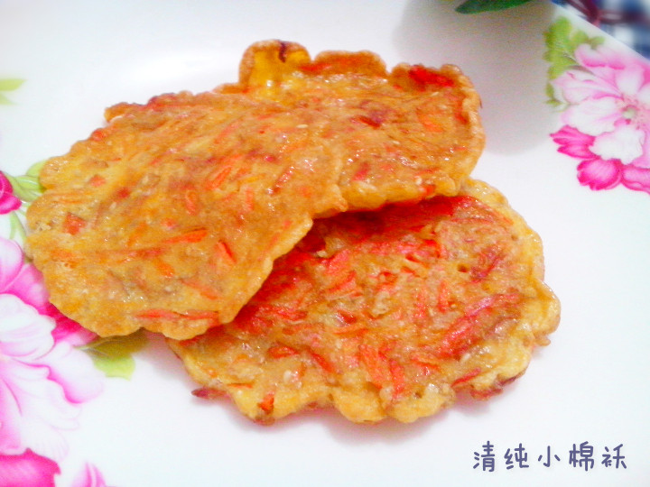 香煎胡萝卜鸡蛋饼步骤6