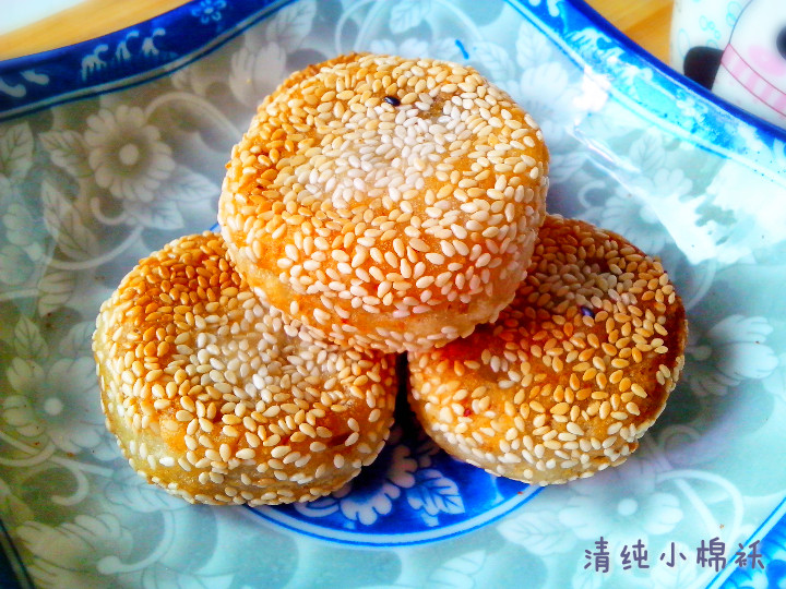芝香板栗绿豆馅饼步骤13
