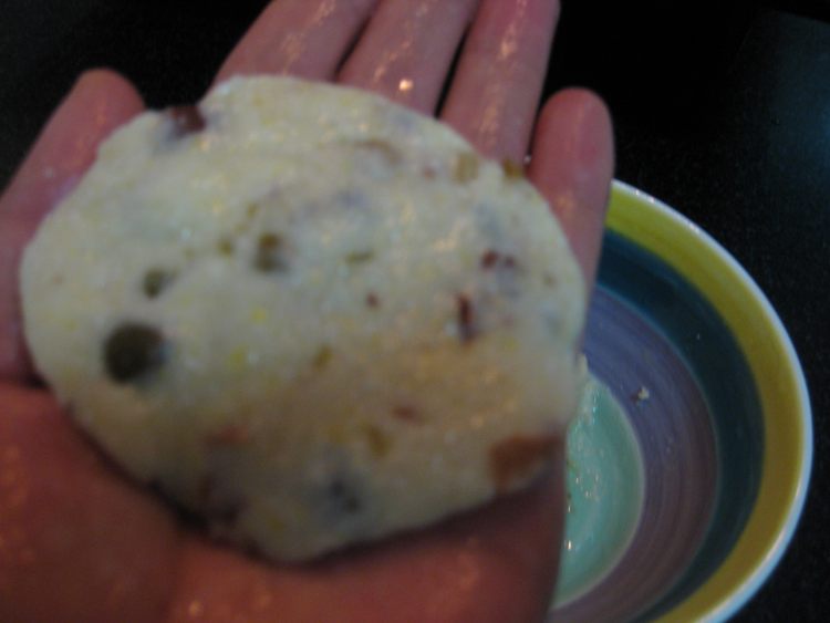 蜜豆玉米饼步骤5