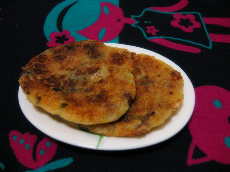 蜜豆玉米饼步骤8