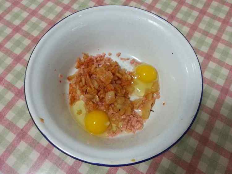 泡菜培根饼步骤2