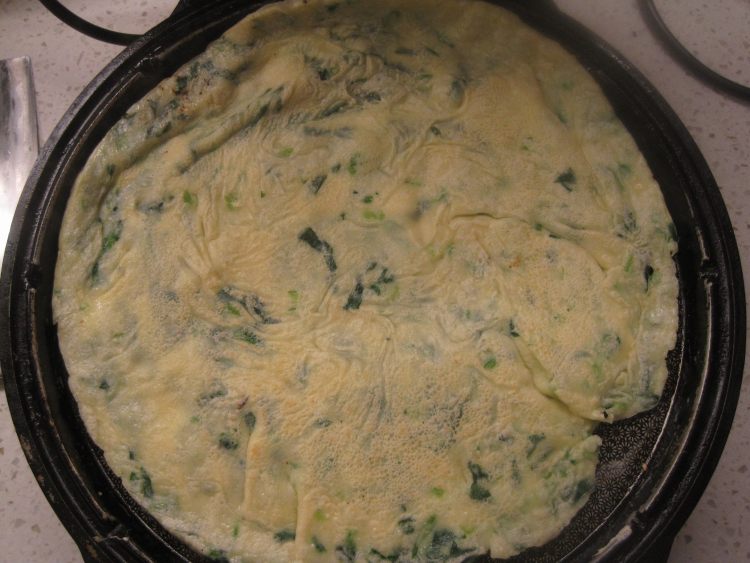 菠菜鸡蛋摊饼步骤9