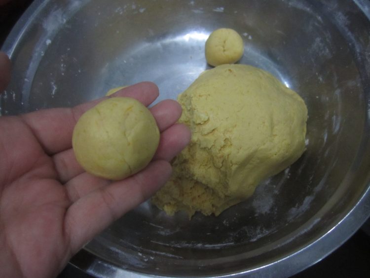 炸空心南瓜饼步骤7