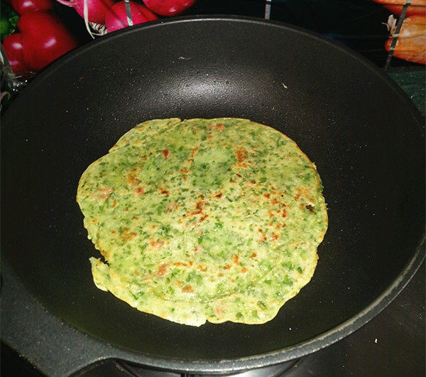 火腿肠香菜鸡蛋饼步骤10