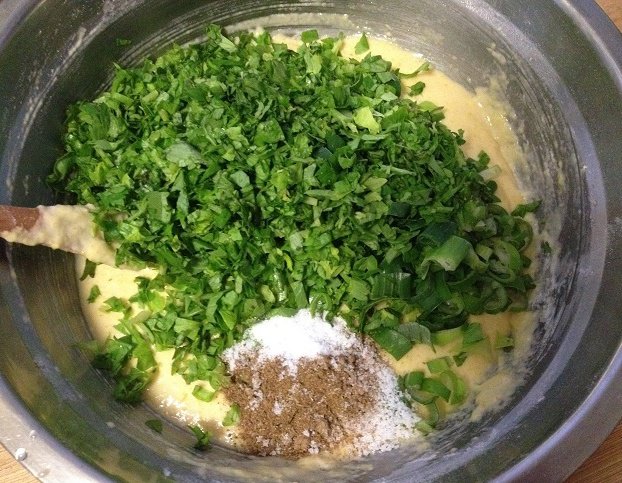香芹叶杂粮鸡蛋饼步骤8