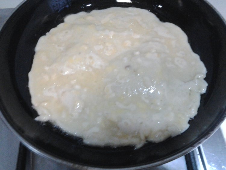 鸡蛋香蕉饼步骤5