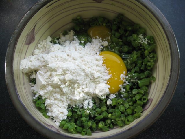 豆角鸡蛋煎饼步骤4