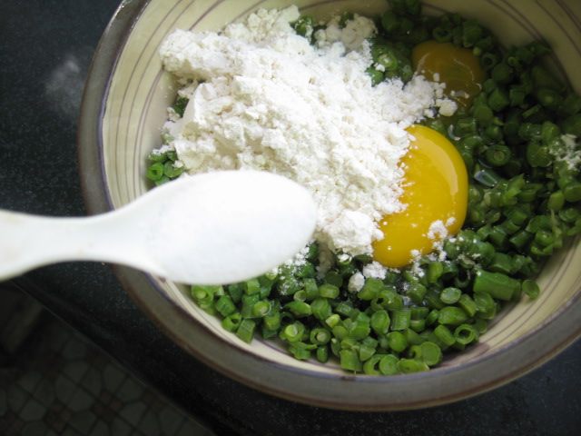 豆角鸡蛋煎饼步骤5