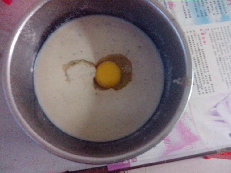 豆渣鸡蛋饼步骤2