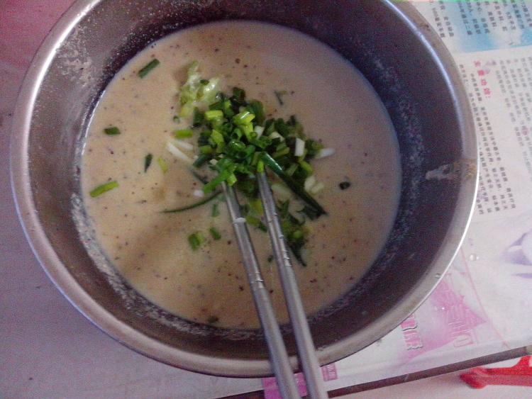 豆渣鸡蛋饼步骤4