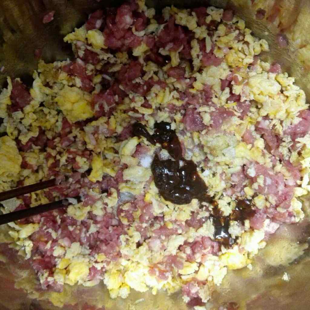 猪肉韭菜鸡蛋饺子#不步骤6