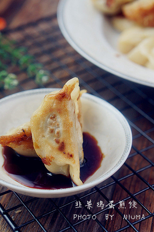 韭菜鸡蛋煎饺#多效护步骤8