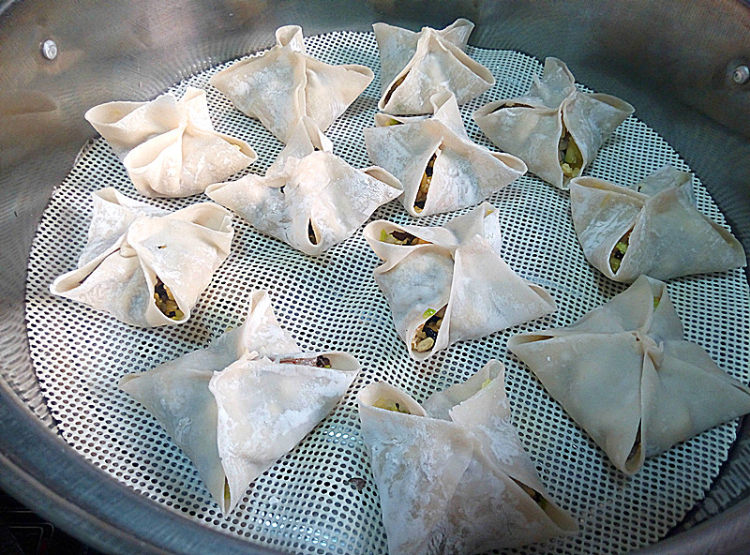 蒸虾饺步骤9