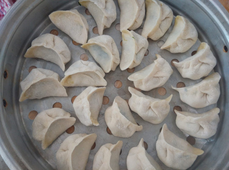 韭菜肉蒸饺步骤13