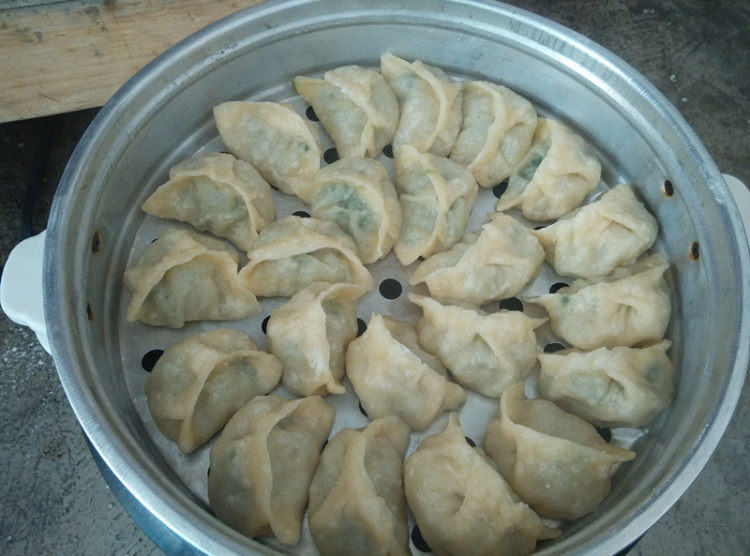 韭菜肉蒸饺步骤15