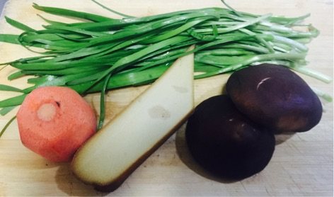 素食元宝饺子步骤1