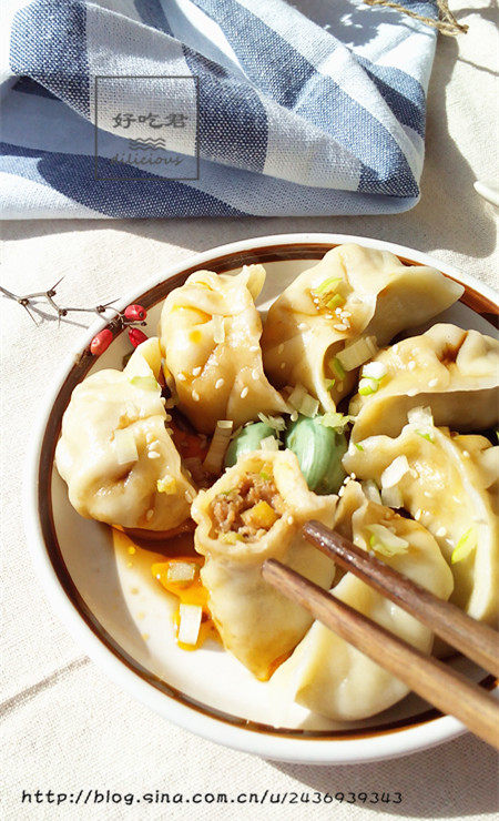 白菜虾仁水饺步骤18