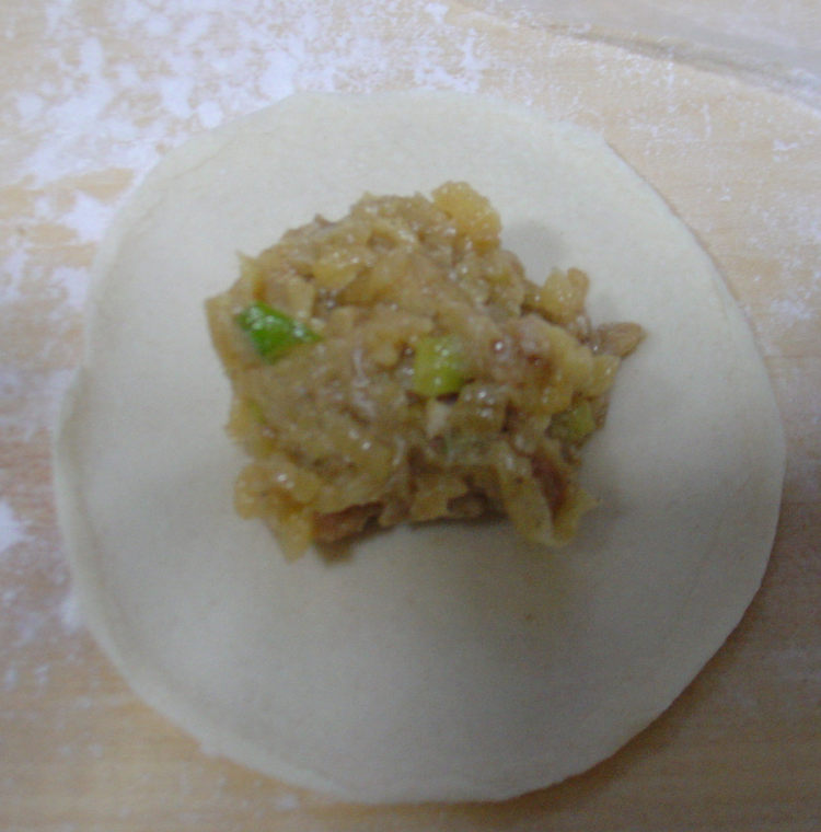 酸菜馅蒸饺步骤11