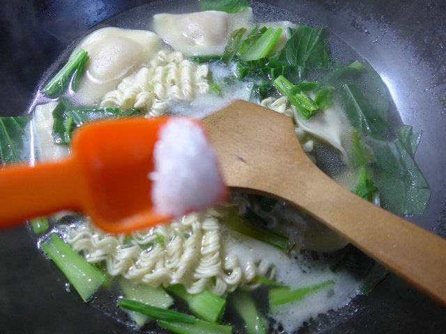 油菜蕻饺子波纹面步骤7
