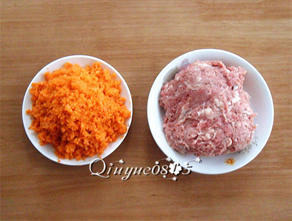 胡萝卜羊肉馅饺子步骤2
