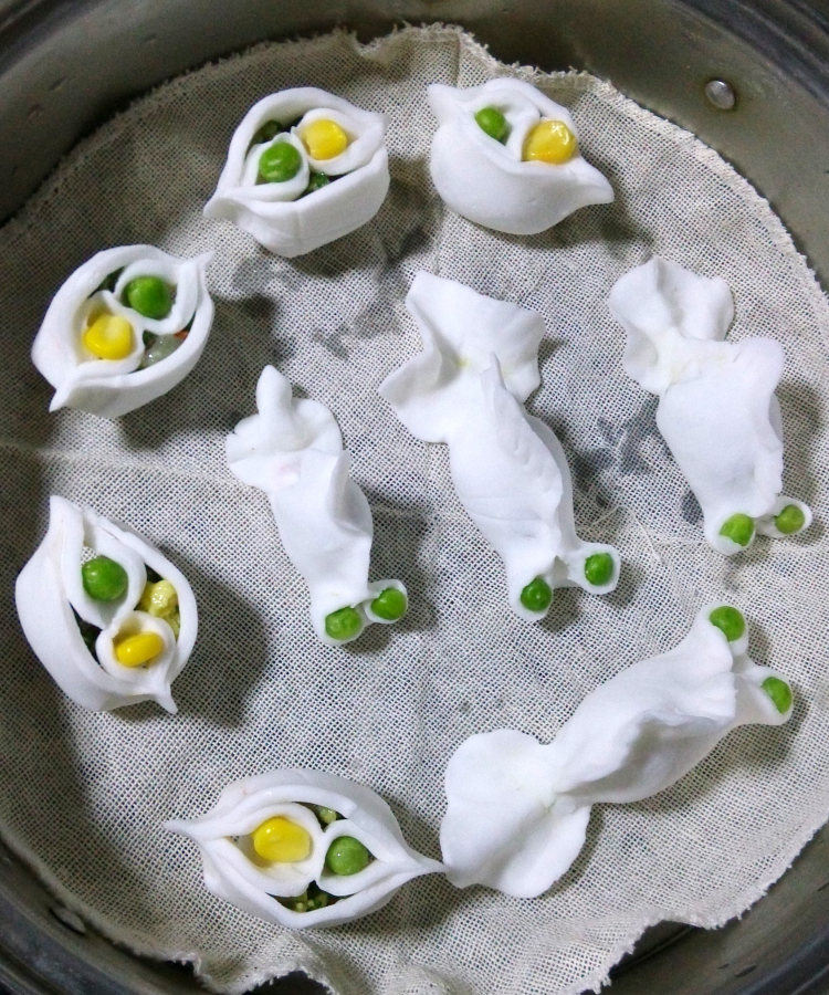 三鲜水晶金鱼蒸饺步骤9